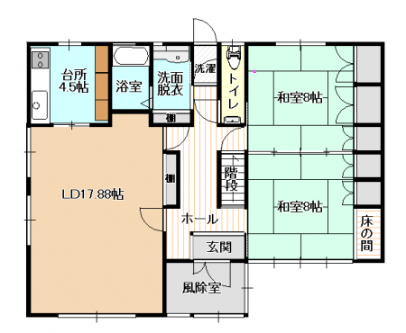 Ԏ}îPˌj@1K22LDK8a2܂B