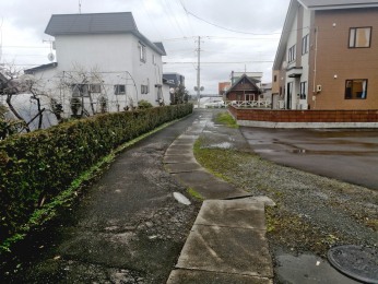 �O�ʓ��H�܂ތ��n�ʐ^�@�k�����B