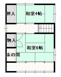 �Ԏ��}�i�̂P�ˌ��j�@2�K�͘a����2��������܂��B