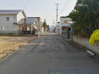 �O�ʓ��H�܂ތ��n�ʐ^�@�O�ʓ��H�i�k�����j�B�~�G�������܂��B