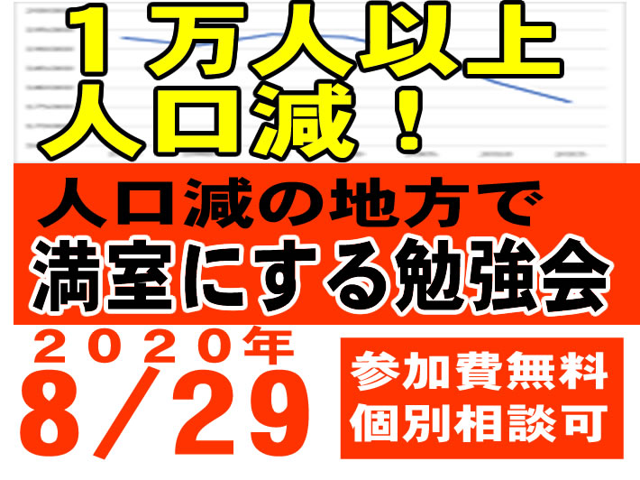 【先着10名様｜2020年8月29日(土)】人口減の地方で満室にする勉強会｜成都地所