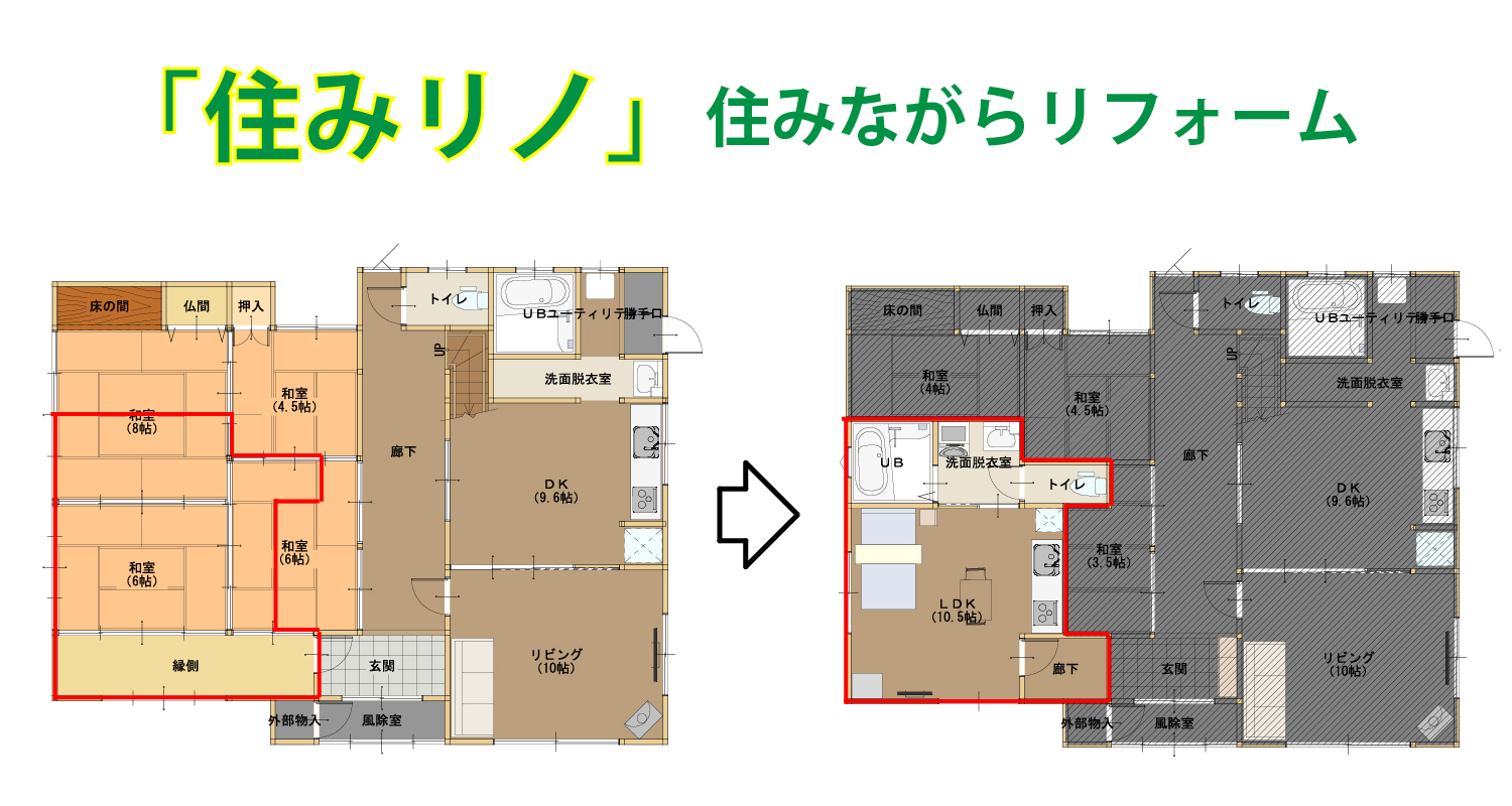 【完全予約制】『住みリノ』住みながらリノベーション見学会｜リフォーム工房　イエだから